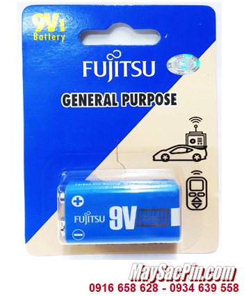 Pin Fujitsu 6F22(B)F-GP _Pin 9v vuông Fujitsu 6F22(B)F-GP General Purpose Carbon Zin _Vỉ 1 viên
